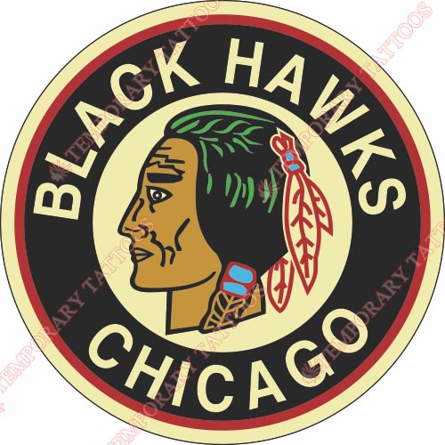 Chicago Blackhawks Customize Temporary Tattoos Stickers NO.111